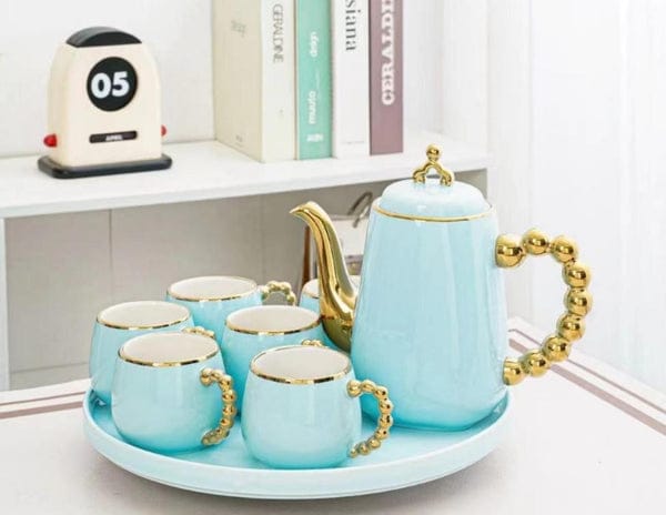 Turkish Style Tea Set With Fancy Handles