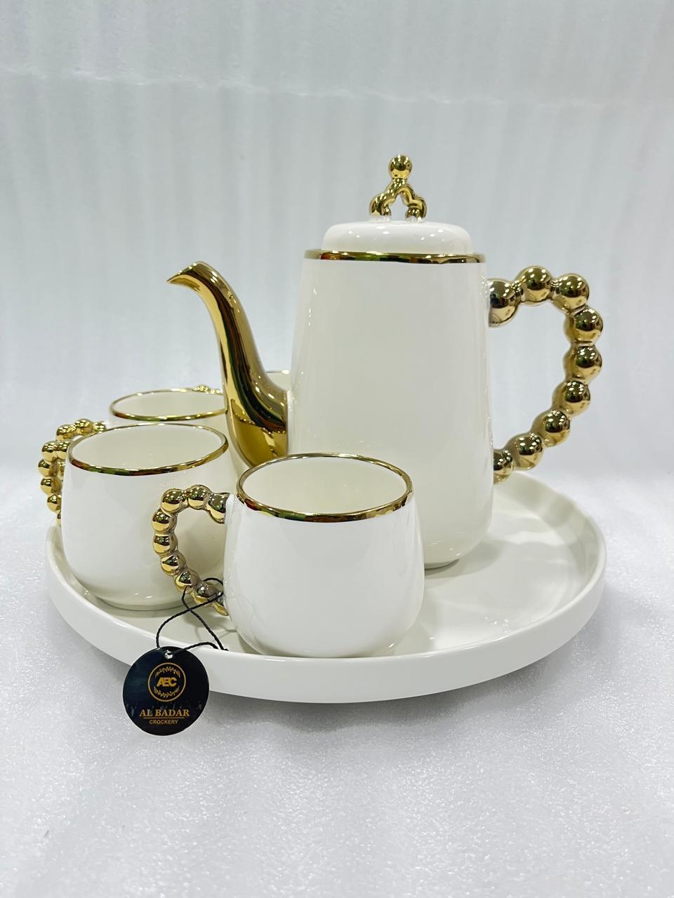 Turkish Style Tea Set With Fancy Handles