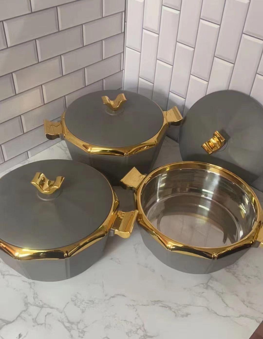 Original Factory Design 3PCS Food Warmer With Lid