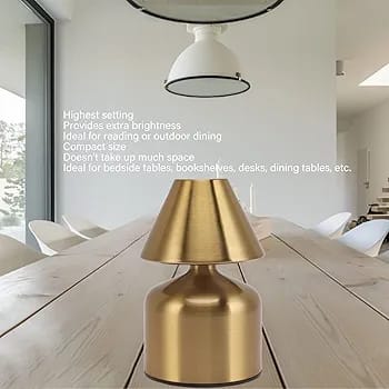 Metal Touch Sense Multiple Shade Rechargeable Desk Lamp