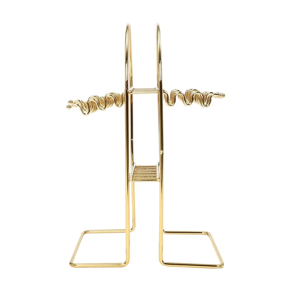 24Pcs Golden Stainless Steel Cutlery Set with Ceramic Handle & Stand