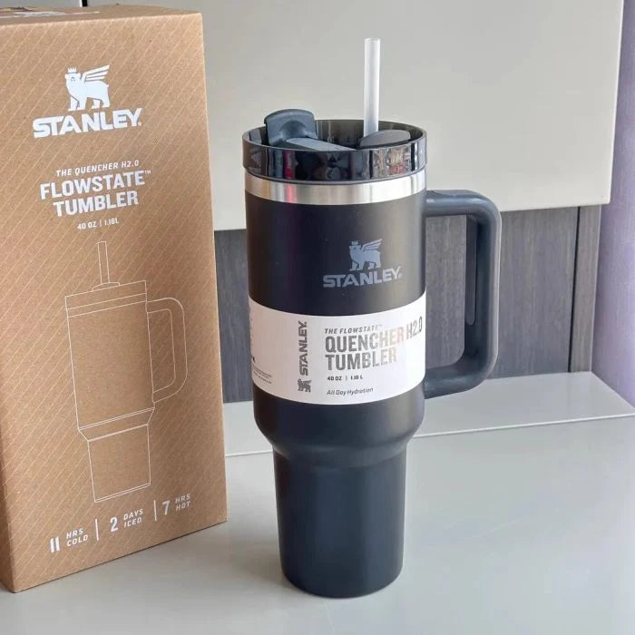 New Stanley Stainless Steel Insulated Tumbler with Lid and Straw