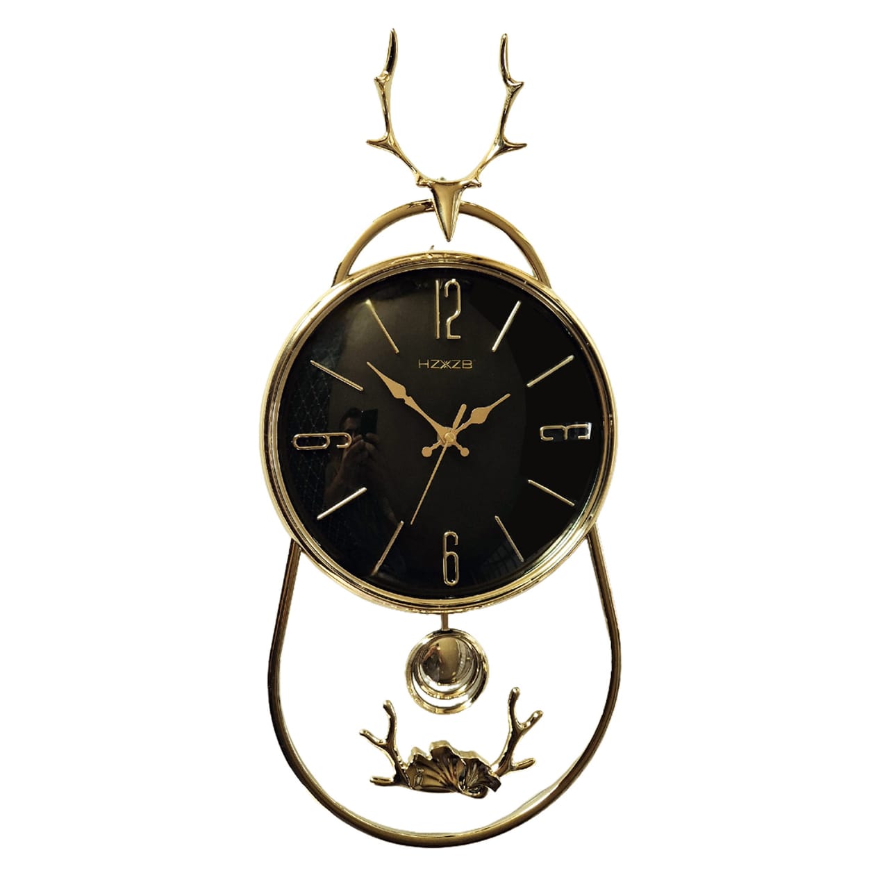 Fancy And Attractive Deer Design Pendulum Wall Clock