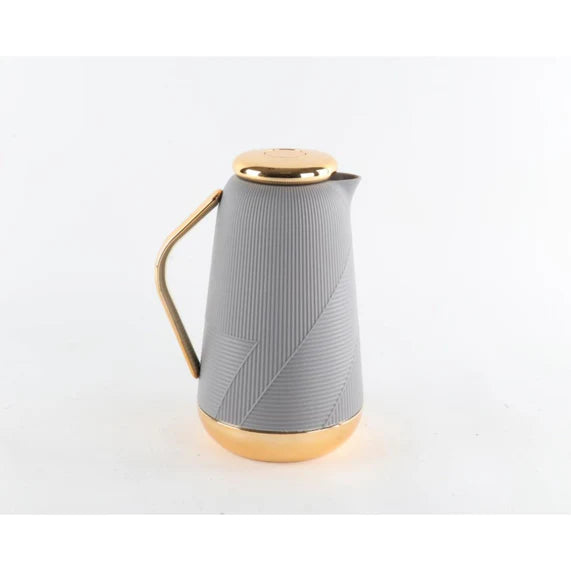 Elegant Insulated Thermos Flask modern Design with Golden Handle