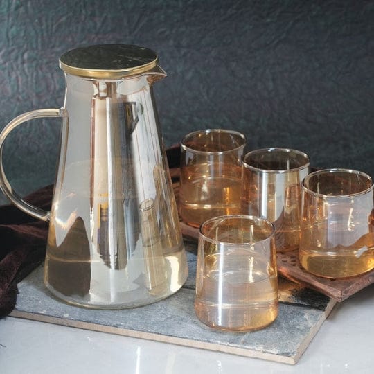 Royalford 7-Piece Glass and Jug Serving Set
