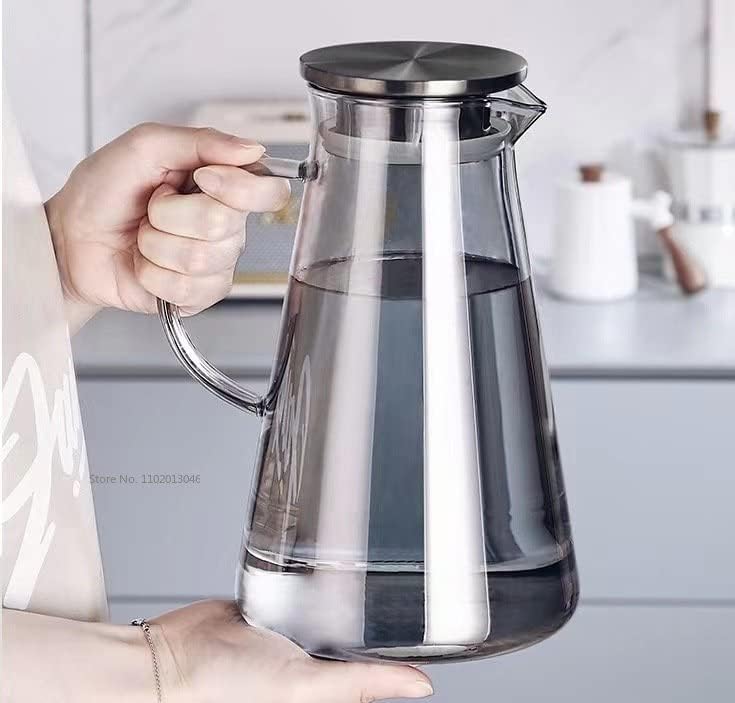 Borosilicate Glass Pitcher and Matching Glass Set for Dining