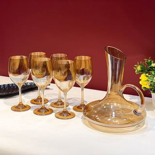 Luxury 7pcs Golden Shaded Water Set