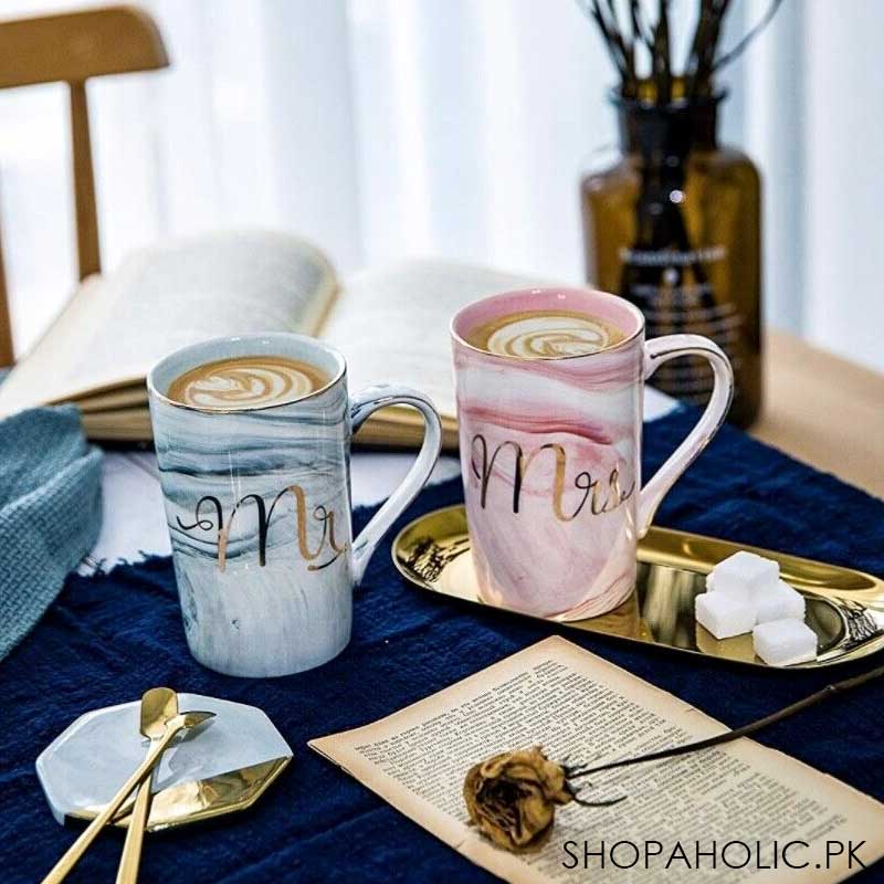 Mr. & Mrs. Mugs in Stunning Marble Style