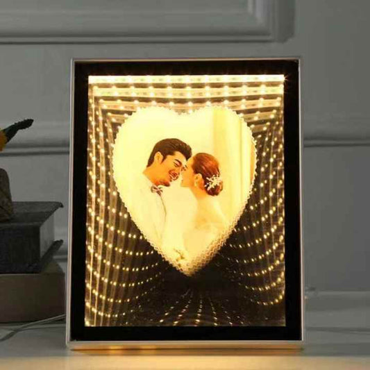 Square Shape Magic Photo Frame With LED Lights