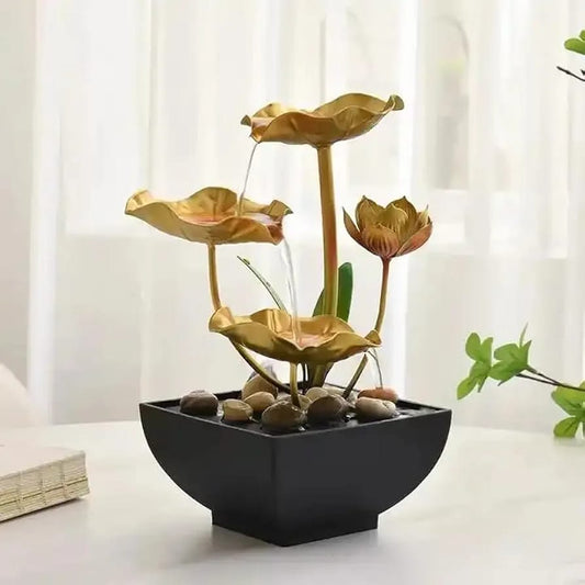 Three Layer Metal Tabletop Water Fountain