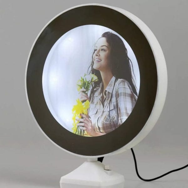 Round Shaped Magic mirror Photo Frame With LED