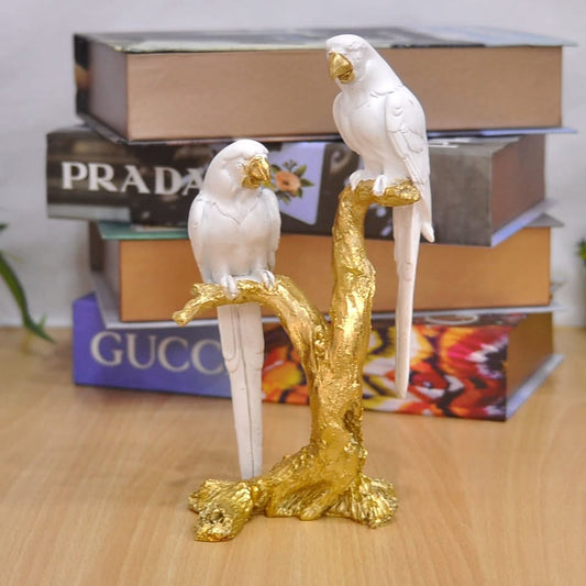 Modern Parrot Art Tree Decorative Ornament