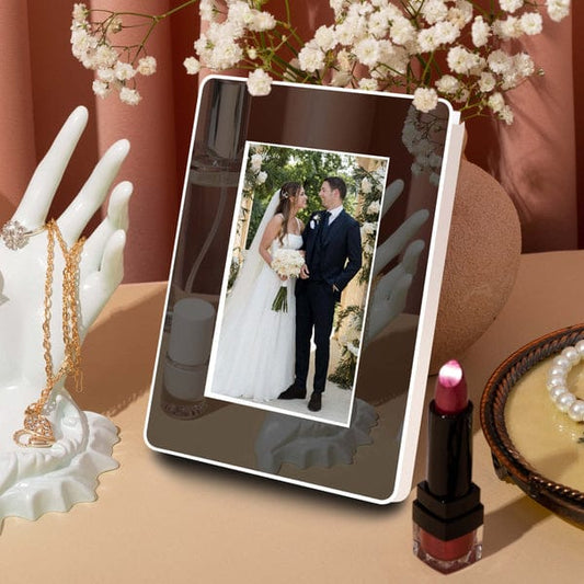 Imported Quality Magic Mirror Photo Frame With LED Light