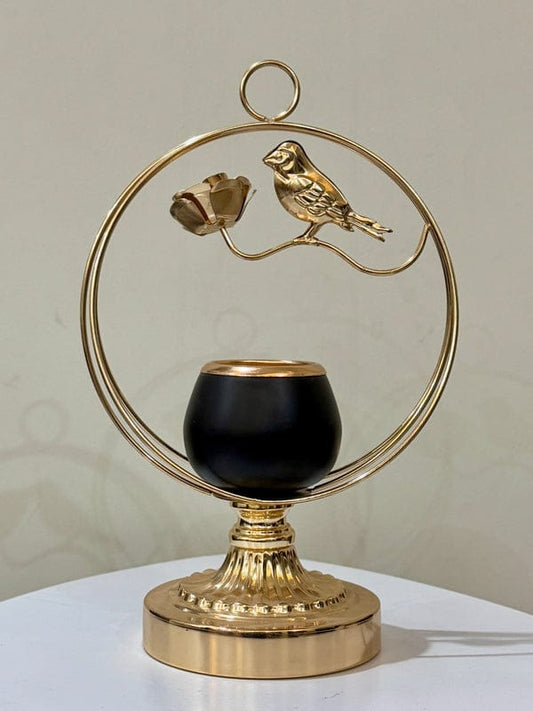 Metal Hanging Candle holder With Sparrow Design