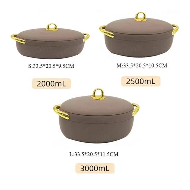 Japanese Style 3Pcs Insulated Serving Food Warmer