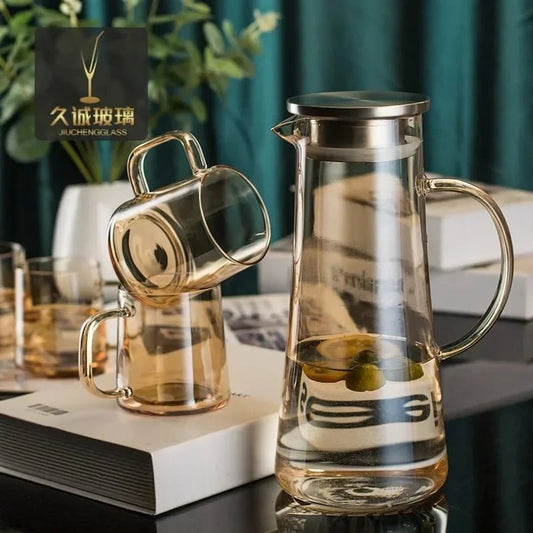 High Borosilicate Heat Resistant Water Pitcher
