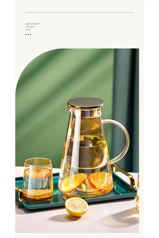 Royalford 7-Piece Glass and Jug Serving Set