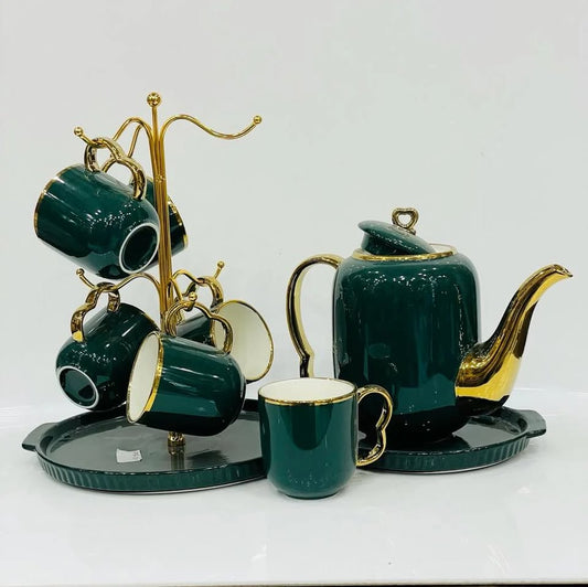 European Style Luxury Ceramic Coffee and Tea Set