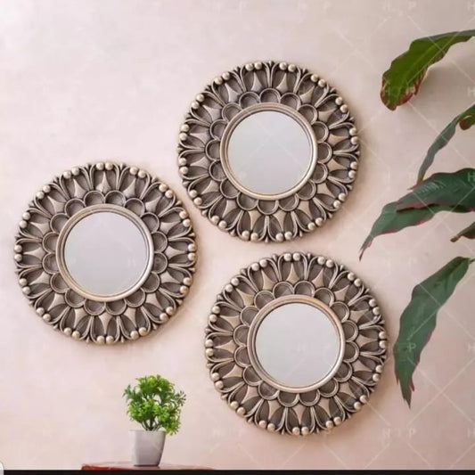 3 Pieces Fancy Wall Mirror