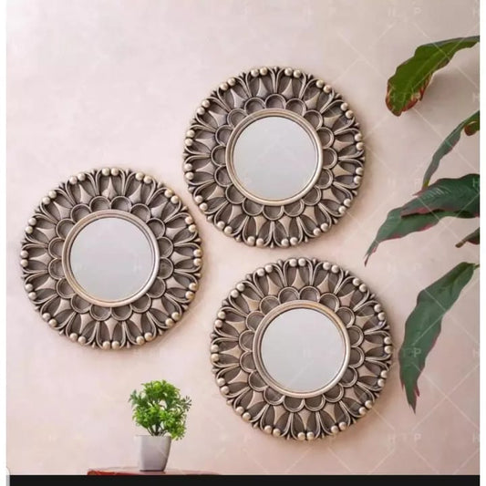 3 Pieces Fancy Wall Mirror