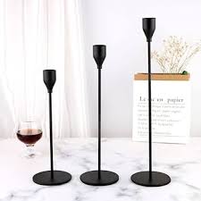 Classic Decorative Metal Candle Holders (Set of 3)