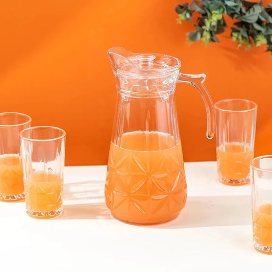 1.8L Capacity Glass Water Jug with lid
