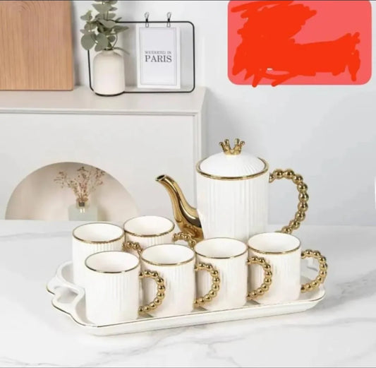 Royal Gold Elegant Coffee Set - 8 pcs set