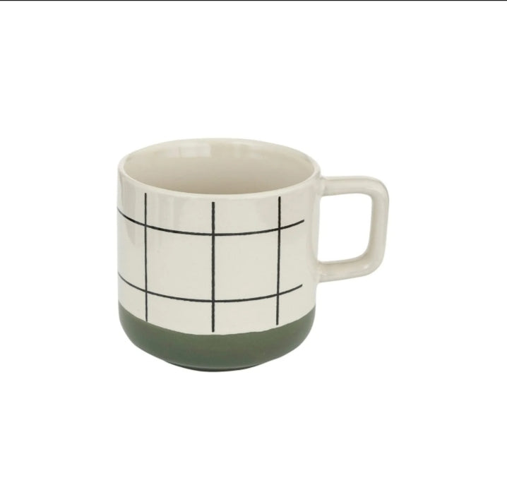 Lines Pattern Ceramic Coffee Mug