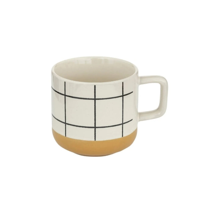 Lines Pattern Ceramic Coffee Mug