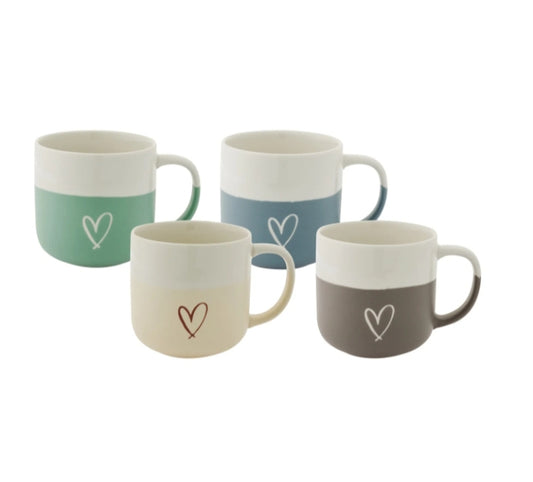 Personalized ceramic mug with Heart Shape Emoji