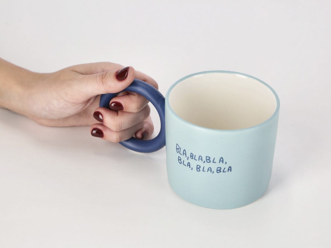 European Style Fatty Mug With Round Shape Handle