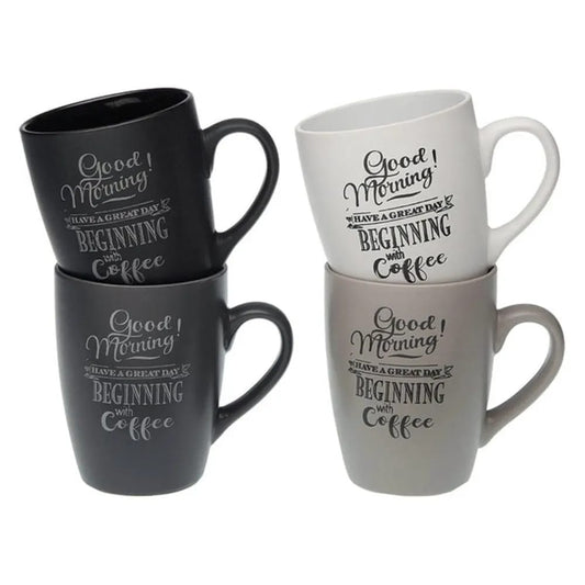 Good Morning Ceramic Coffee or Tea Mugs