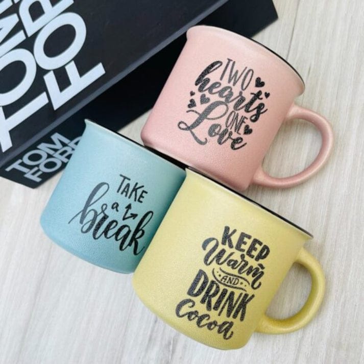 New Design Custom Engrave Quotation Mug