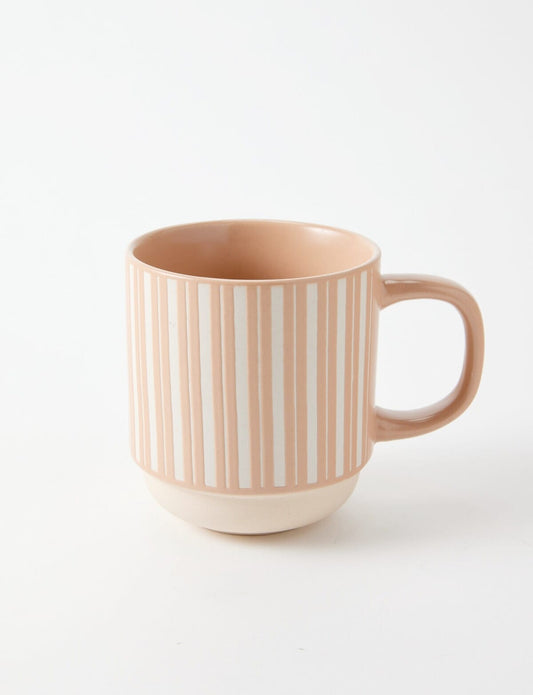Stripe Speckle Tea/Coffee Mug