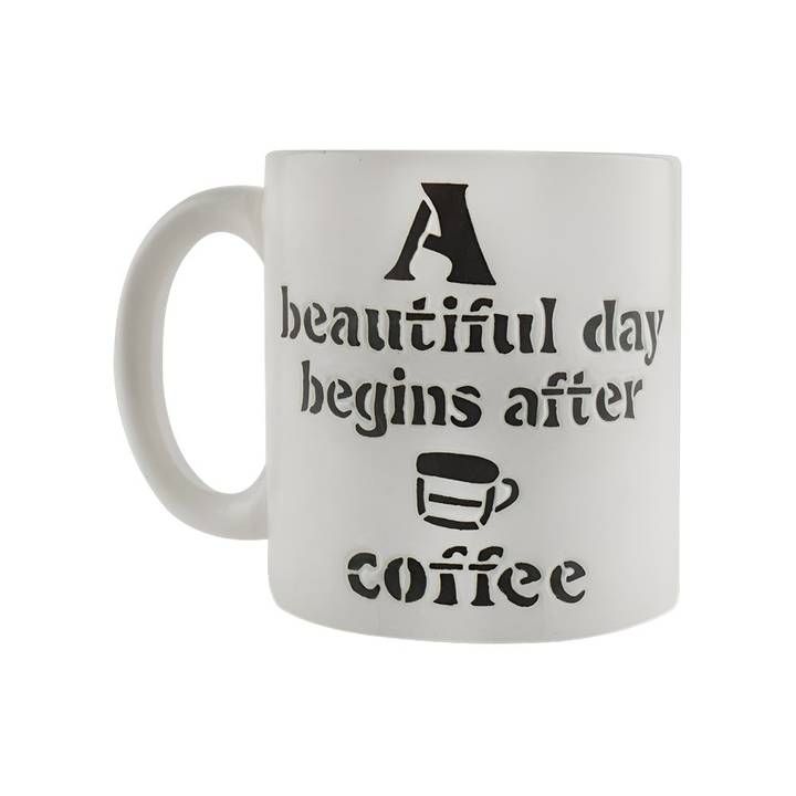 Goodhomes Porcelain Tea/Coffee Mugs with Quotes