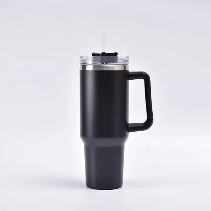 Double Wall Stainless Steel Insulated Tumbler - Black