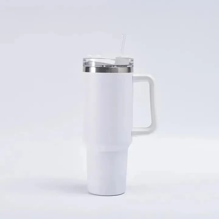 Double Wall Stainless Steel Insulated Tumbler - White