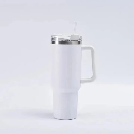 Double Wall Stainless Steel Insulated Tumbler - White