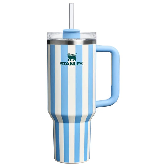 Stanley Striped Tumbler With Straw And Lid