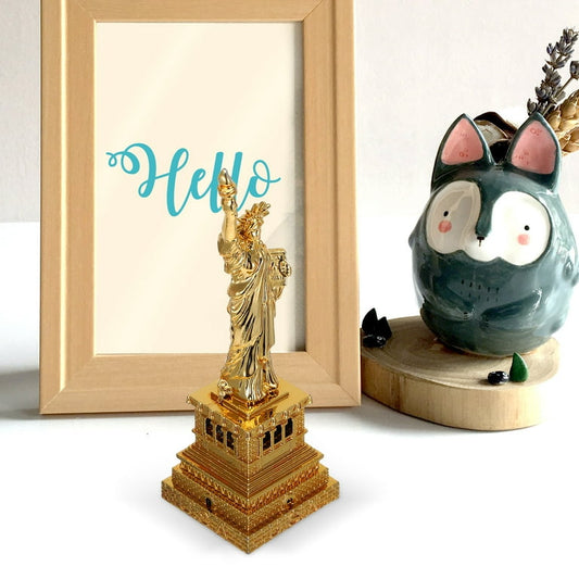 Metal New York City's Gold Statue of Liberty Figurine