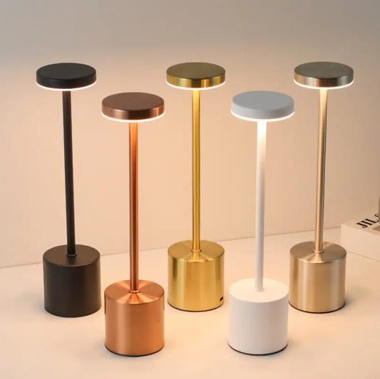 Classic Metal Touch Sensor LED Table Lamp Rechargeable Desk Lamp 3 Colors