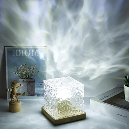 3 Color Dynamic Rotating Water Wave Projector Night Light
