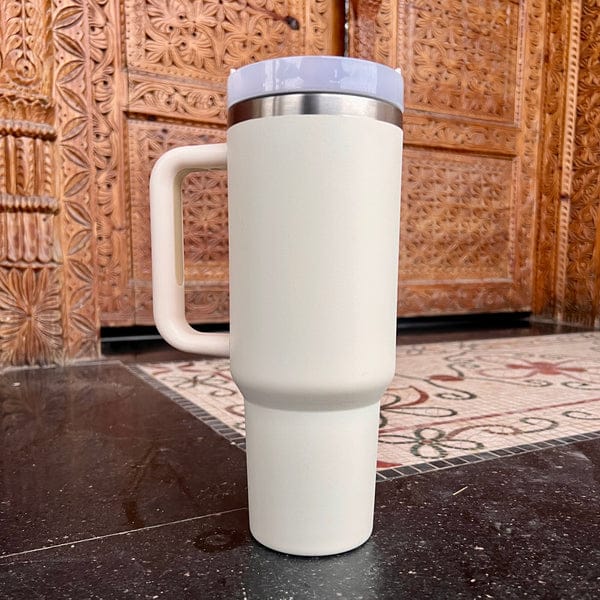 Premium High Quality Stainless Steel Insulated Tumbler - Cream