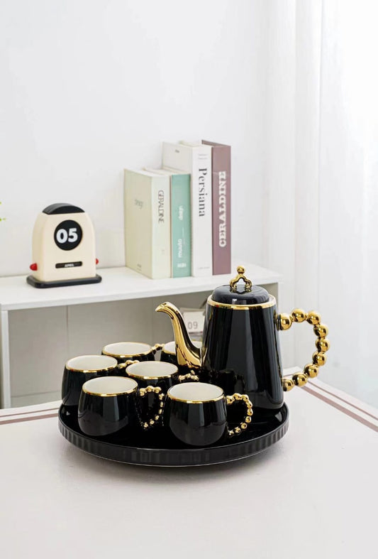 Turkish Style Tea Set With Fancy Handles