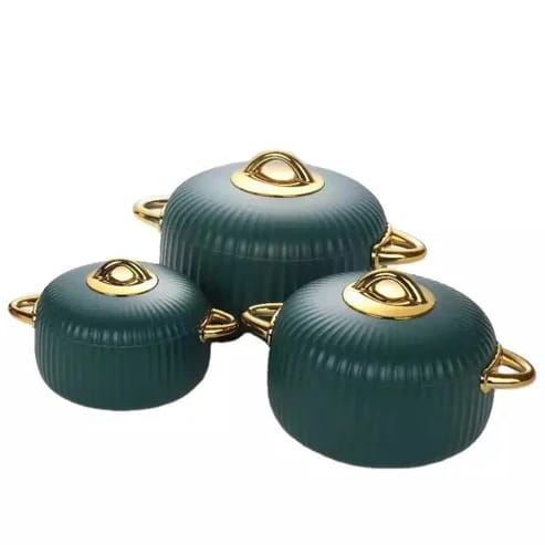 Elegant Luxury Insulated 3Pcs Food Warmer Set