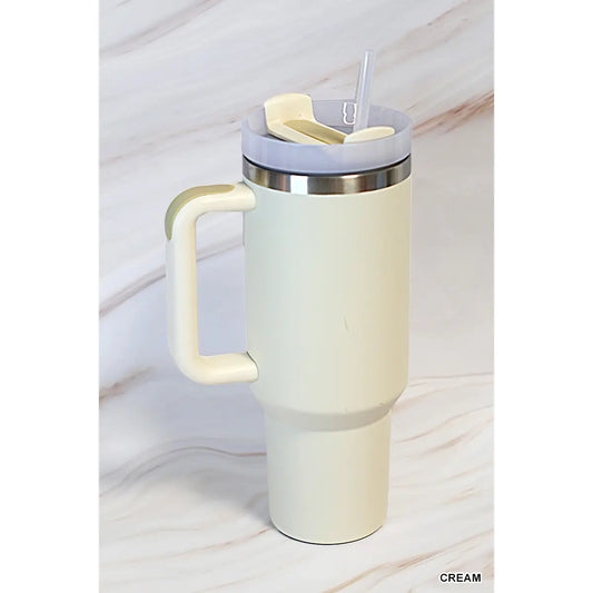 Premium High Quality Stainless Steel Insulated Tumbler - Cream
