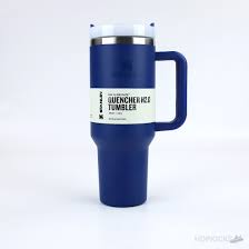 New Stanley Stainless Steel Insulated Tumbler with Lid and Straw - Blue