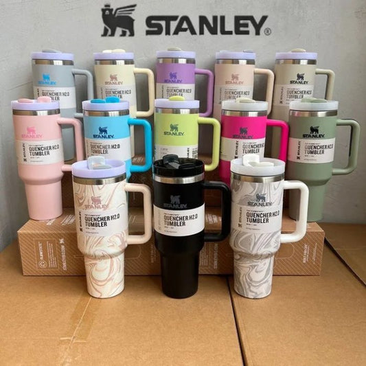 New Stanley Stainless Steel Insulated Tumbler with Lid and Straw